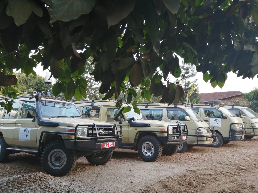 Vehicle types that influence the cost of a gorilla trekking safari or tour in Uganda and Rwanda.